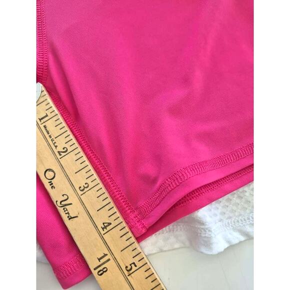 GRAND SLAM Women's Skirt Skort XL Tennis Pickleball Pink White Ruffle Floral - Picture 7 of 8